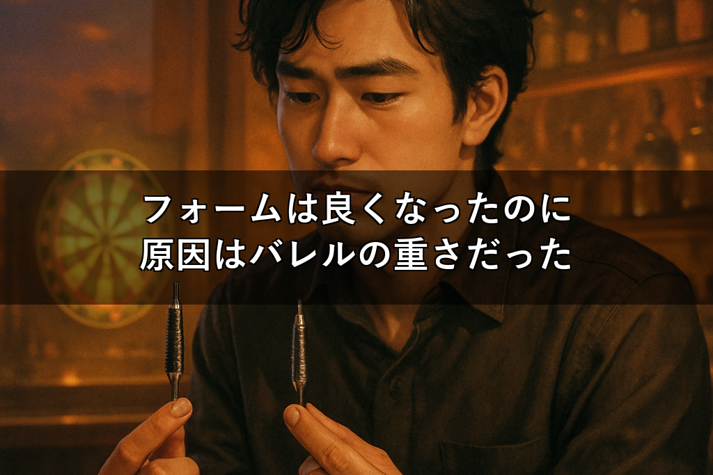 フォームは良くなったのに、また伸び悩んだ。原因は「バレルの重さ」を一度も疑っていなかったことだった