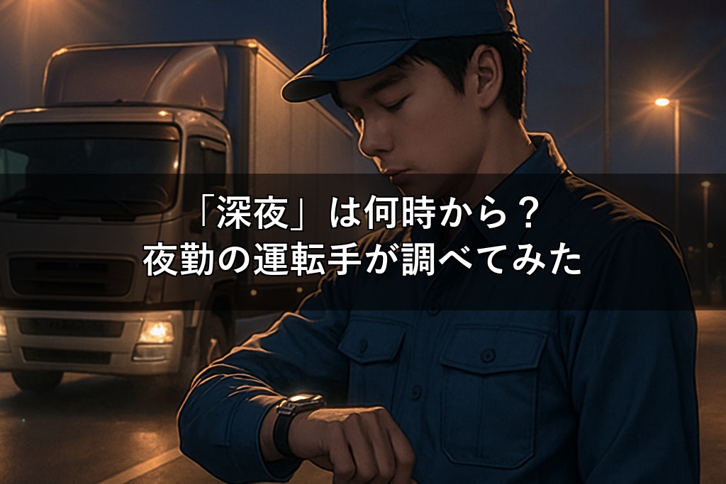 「深夜」って何時から何時まで？夜勤の運転手が労働基準法とタクシー料金まで調べてみた