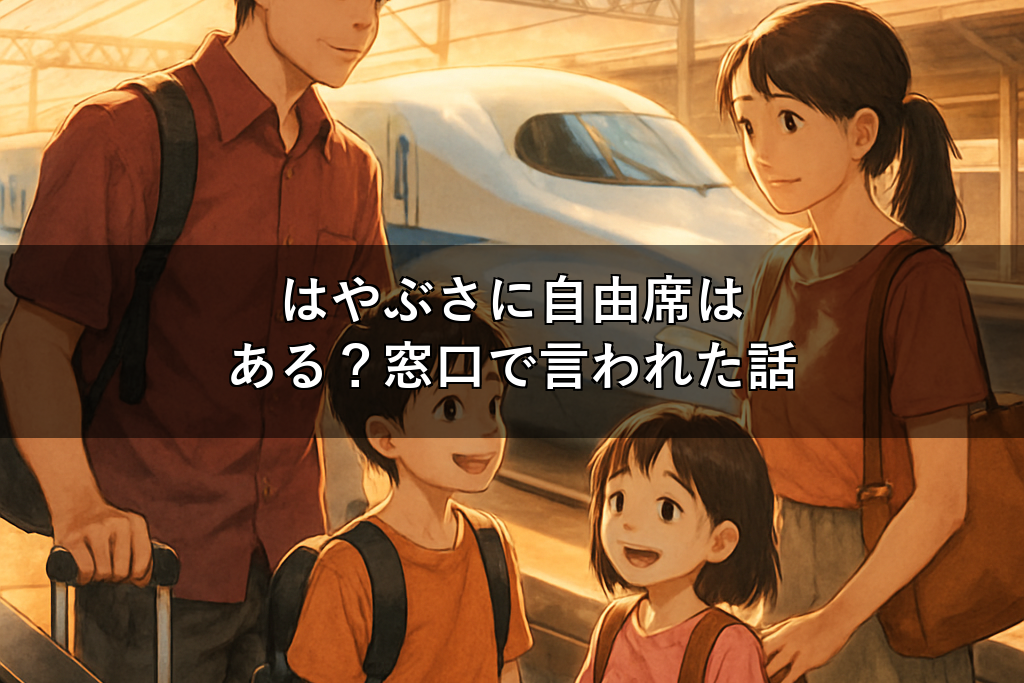はやぶさに自由席特急券で乗れる？窓口で言われて初めて知った新幹線のルール
