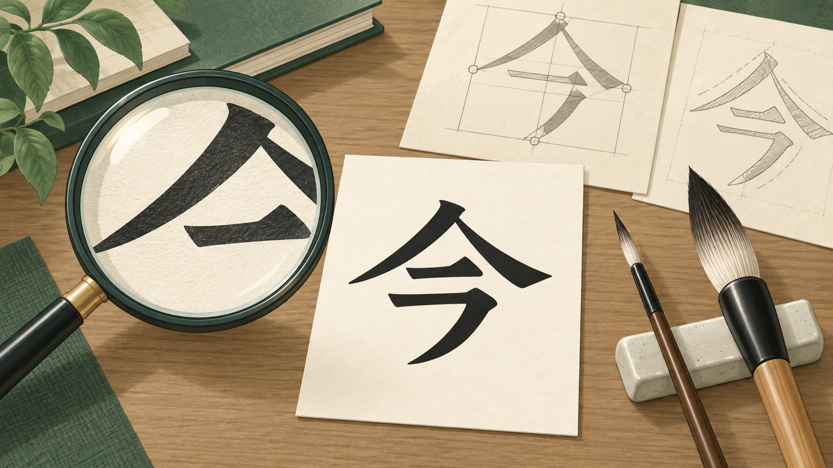 「今」の旧字体・異体字・書体の違いを見分ける